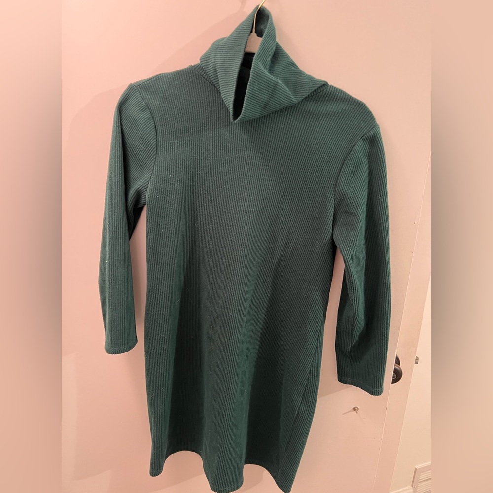 Turtleneck sweater dress